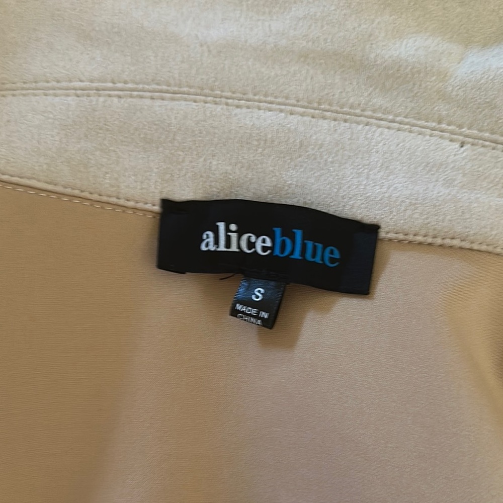Alice Blue Tan Utility Jacket with Collared Neckline and Tassels - Picture 8 of 11